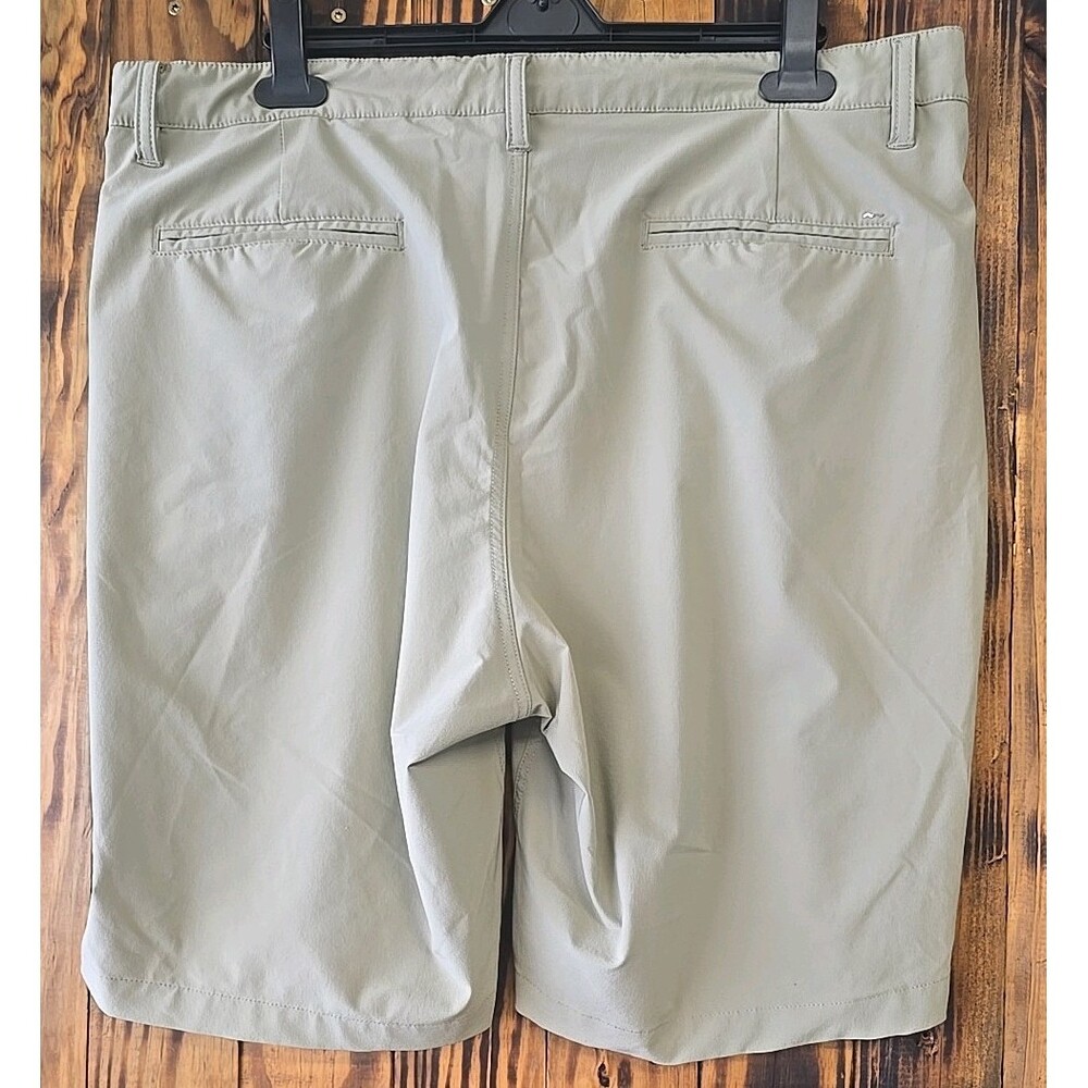 Free Fly Men's Shorts Breeze Khaki Tan Chino Performance Active, Size 38 - Picture 5 of 10